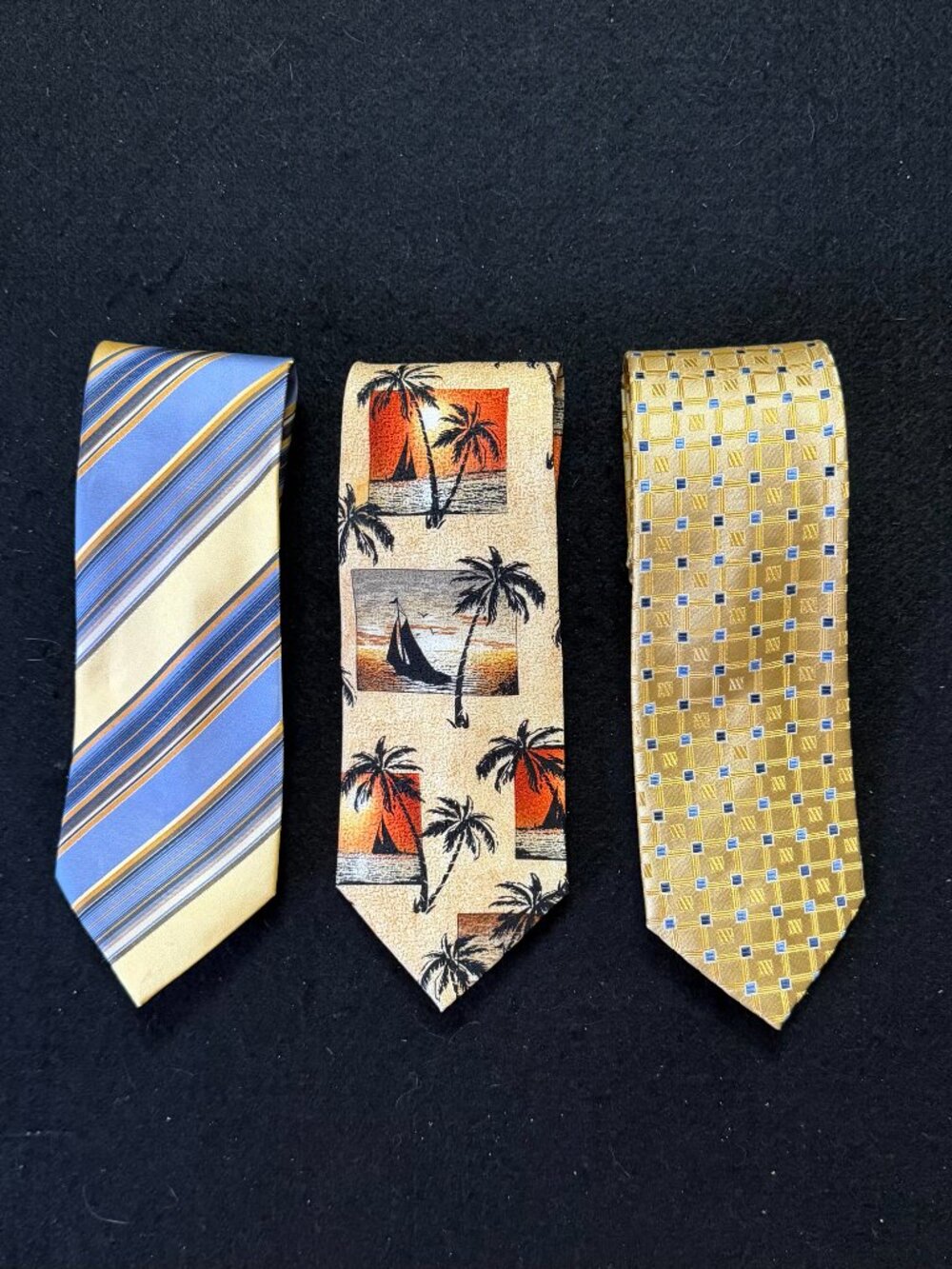 3 – Vintage Classic 100% Silk Geoffrey Beene/Tango Ties